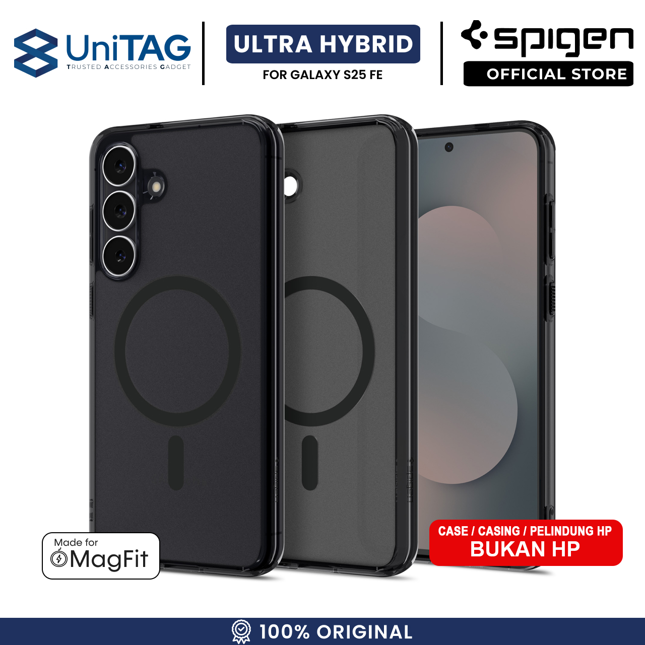 Spigen Samsung Galaxy S25 FE Case Ultra Hybrid MagFit - Frost Black ACS10028