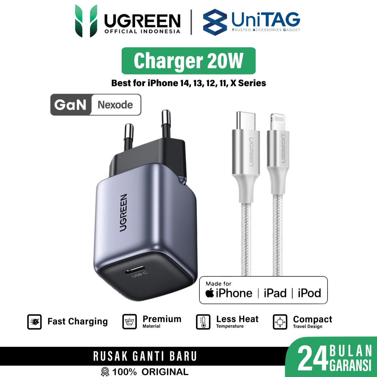 UGREEN CD318 Grey + Cable C to Lightning 1m US304