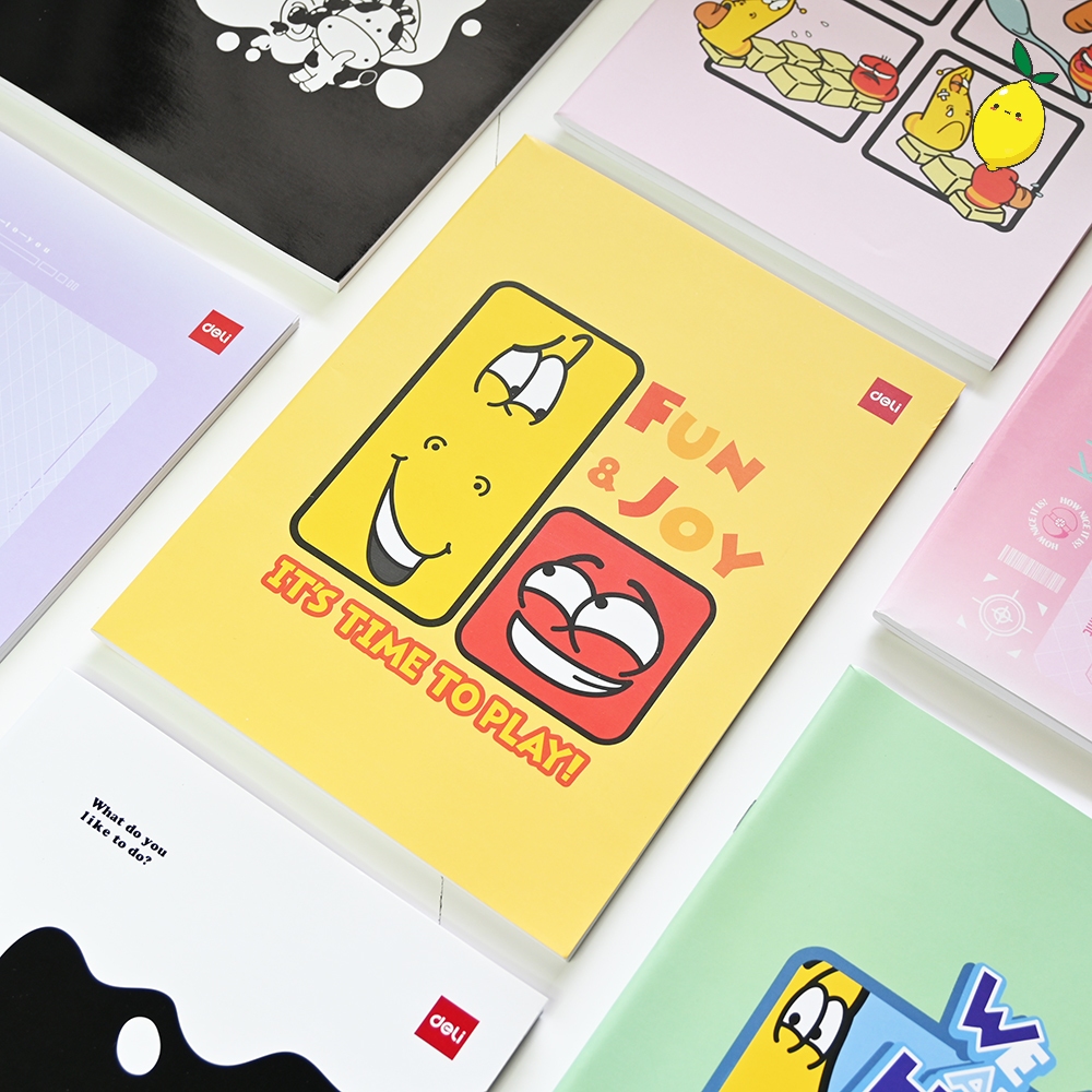 Buku Tulis Garis Kuarto / A5 Deli 58 Lembar Satuan CNA558