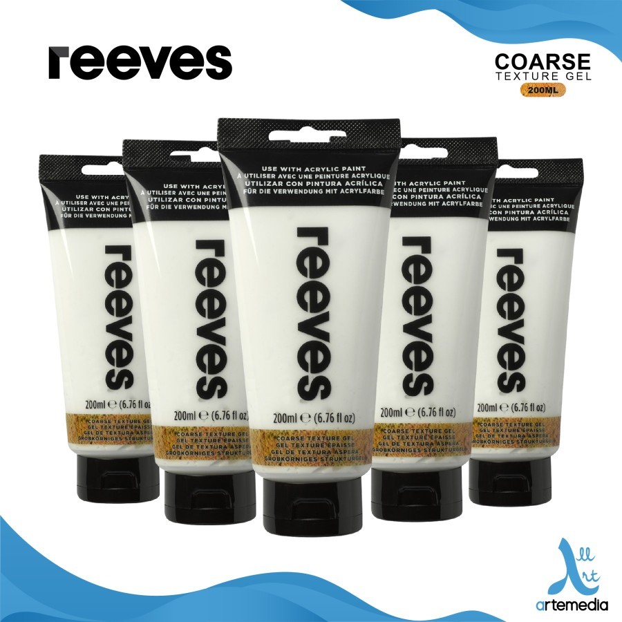 Medium Cat Akrilik Reeves 200mL Coarse Texture Gel Medium