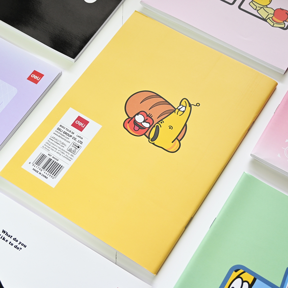 Buku Tulis Garis Kuarto / A5 Deli 58 Lembar Satuan CNA558