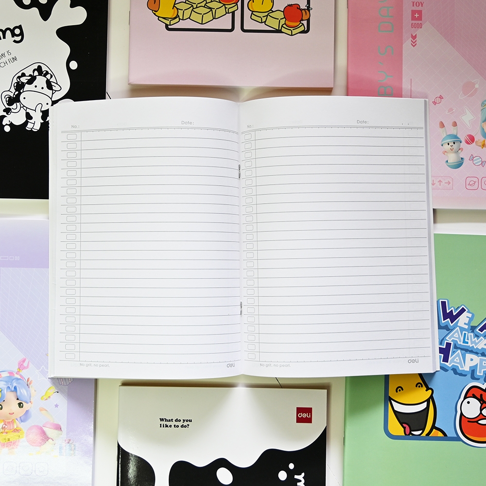 Buku Tulis Garis Kuarto / A5 Deli 58 Lembar Satuan CNA558